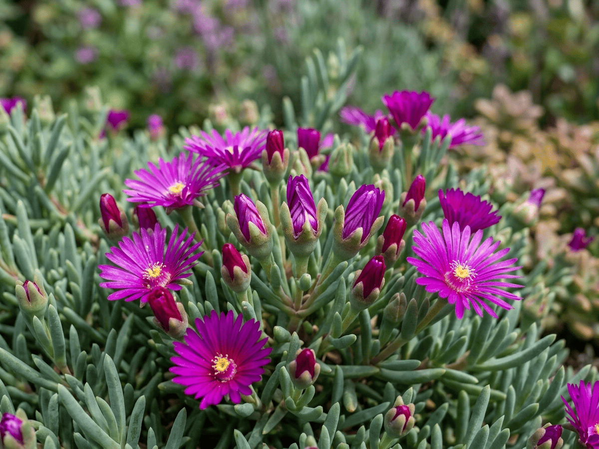 Trailing Ice Plant — seasonal appearance
