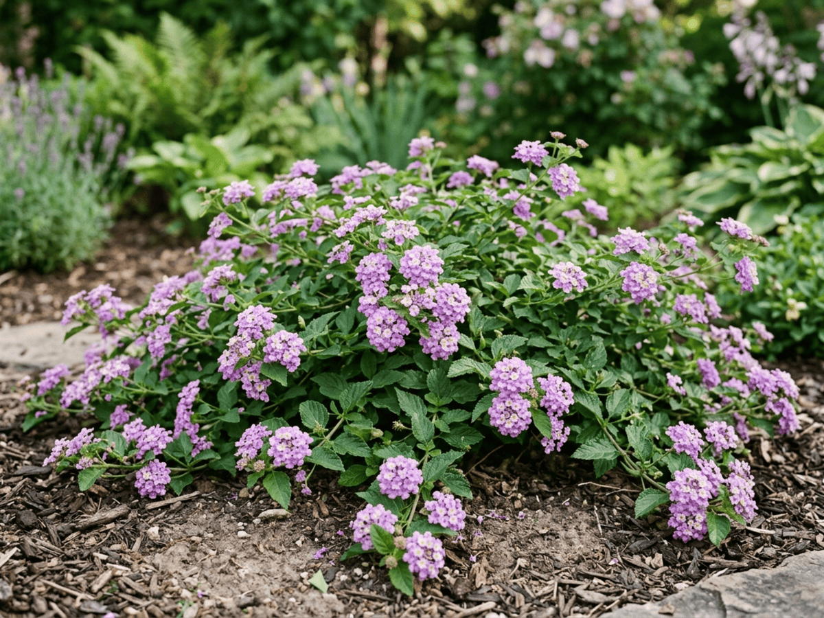 Lantana strisciante (Lantana montevidensis), pianta intera