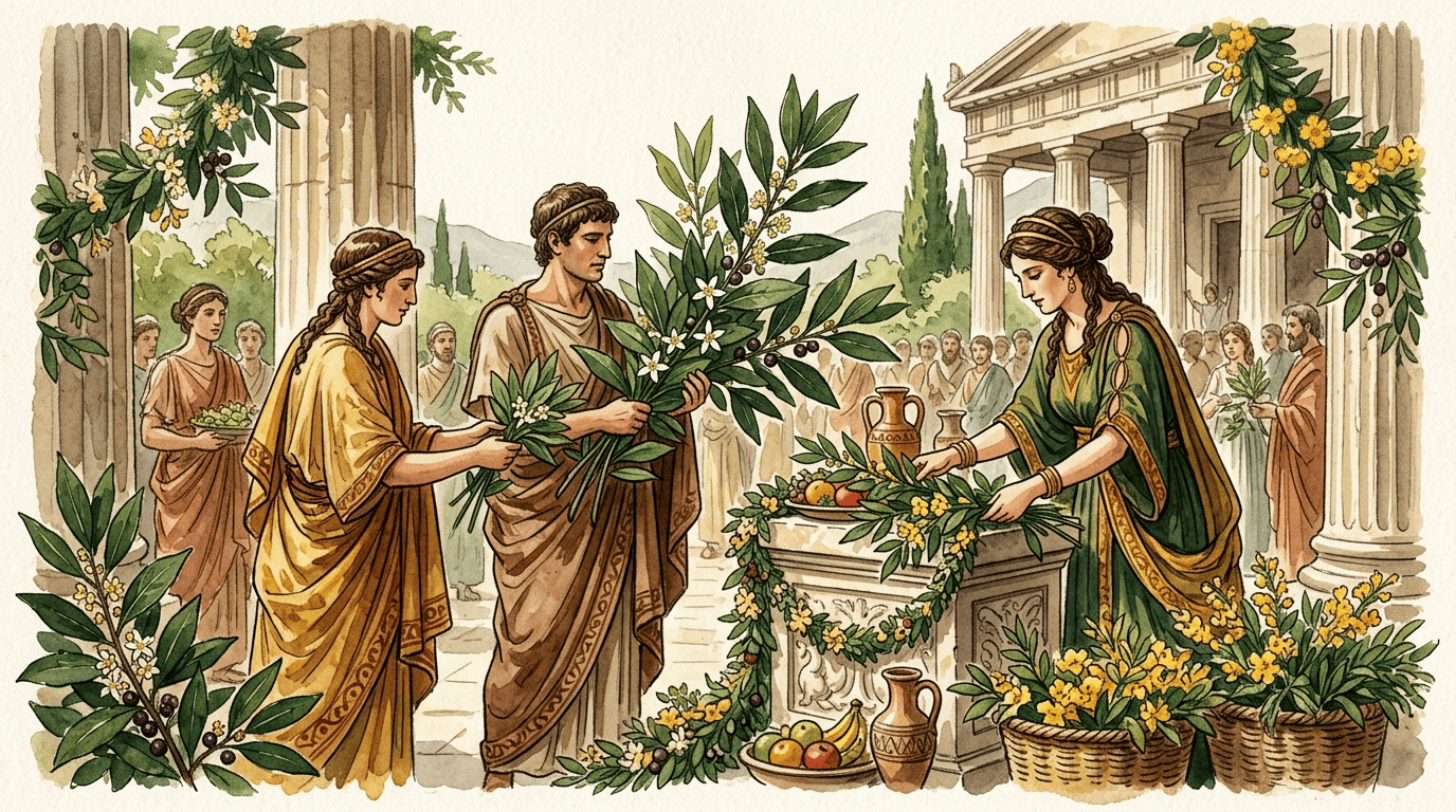 Scena storica illustrata per Alloro