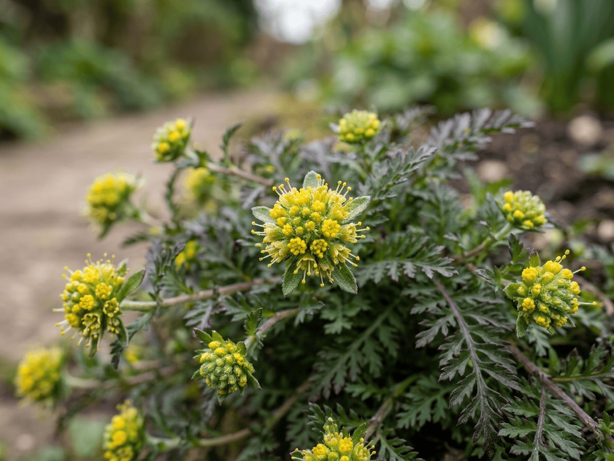 Leptinelle — gros plan sur feuilles et fleurs