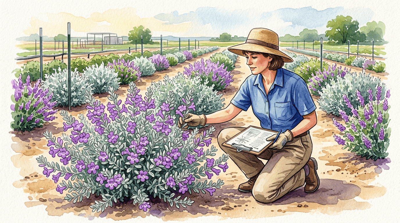 Scena storica illustrata per Salvia del Texas di Langman