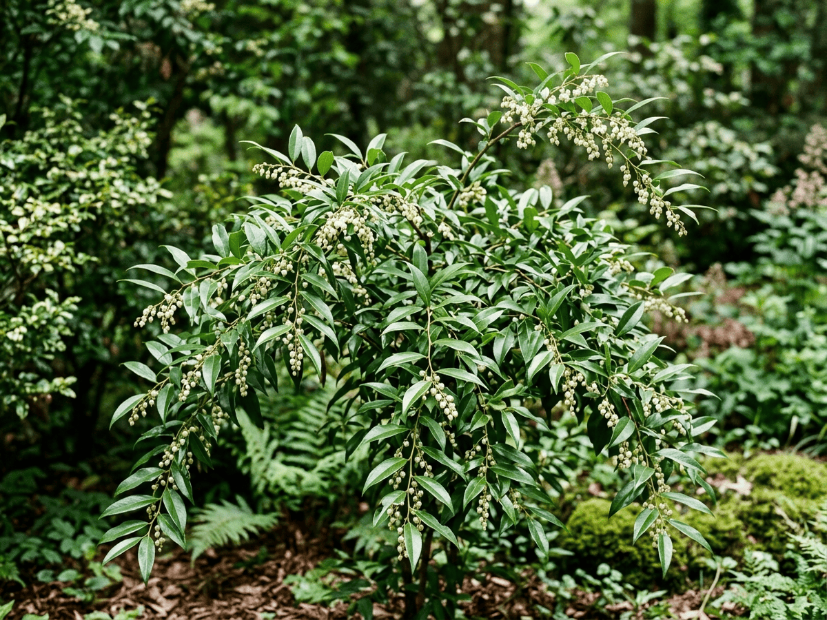 Cây leucothoe lá dương