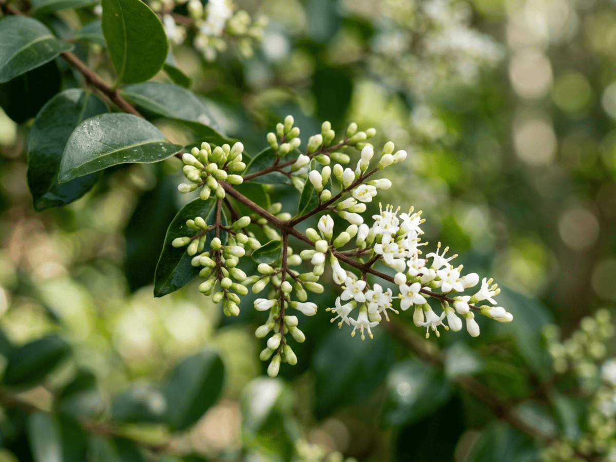 Baum-Liguster — saisonales Erscheinungsbild