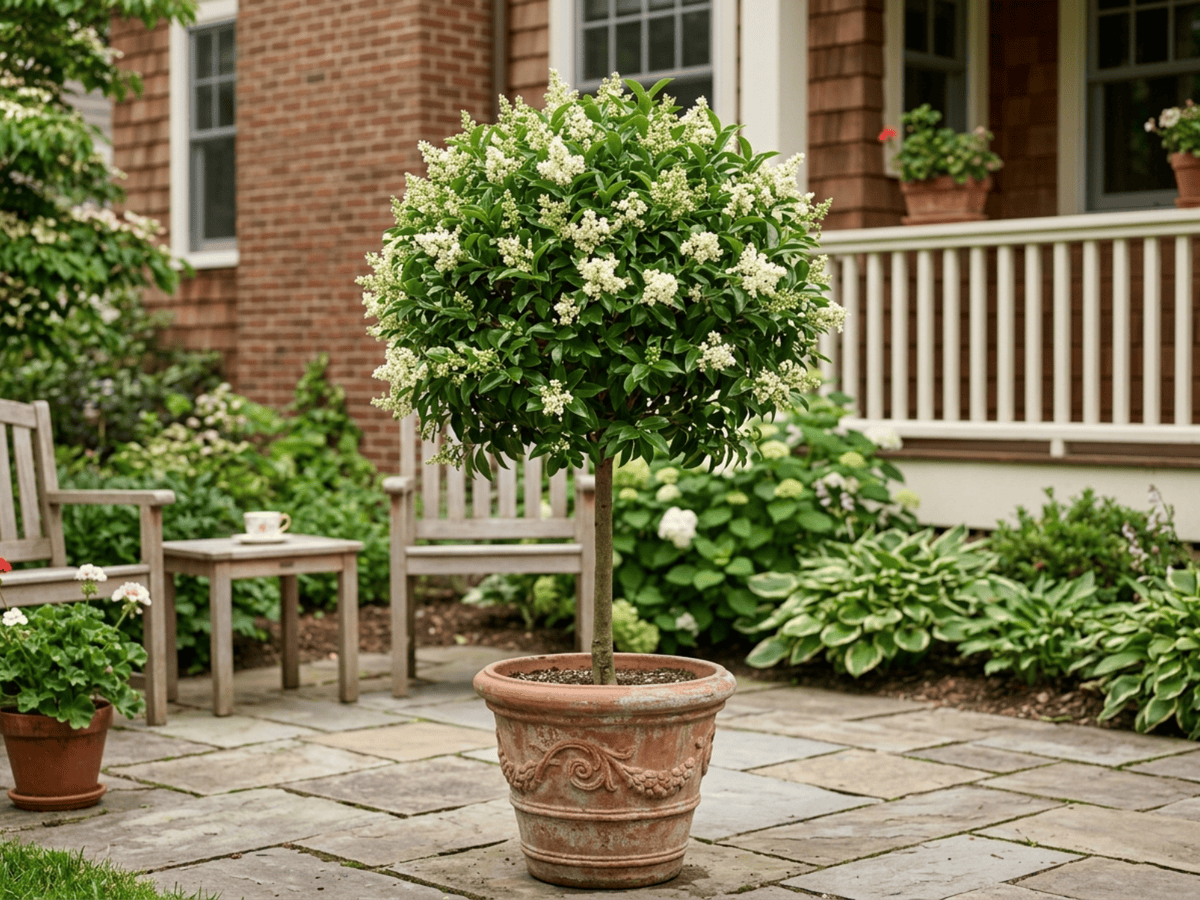 Baum-Liguster im Garten