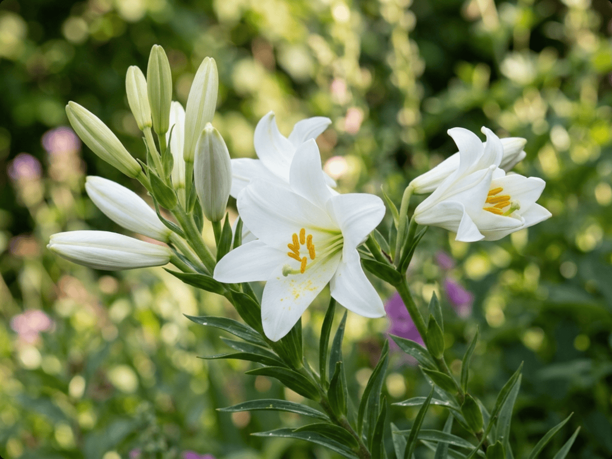 Madonna Lily — seasonal appearance