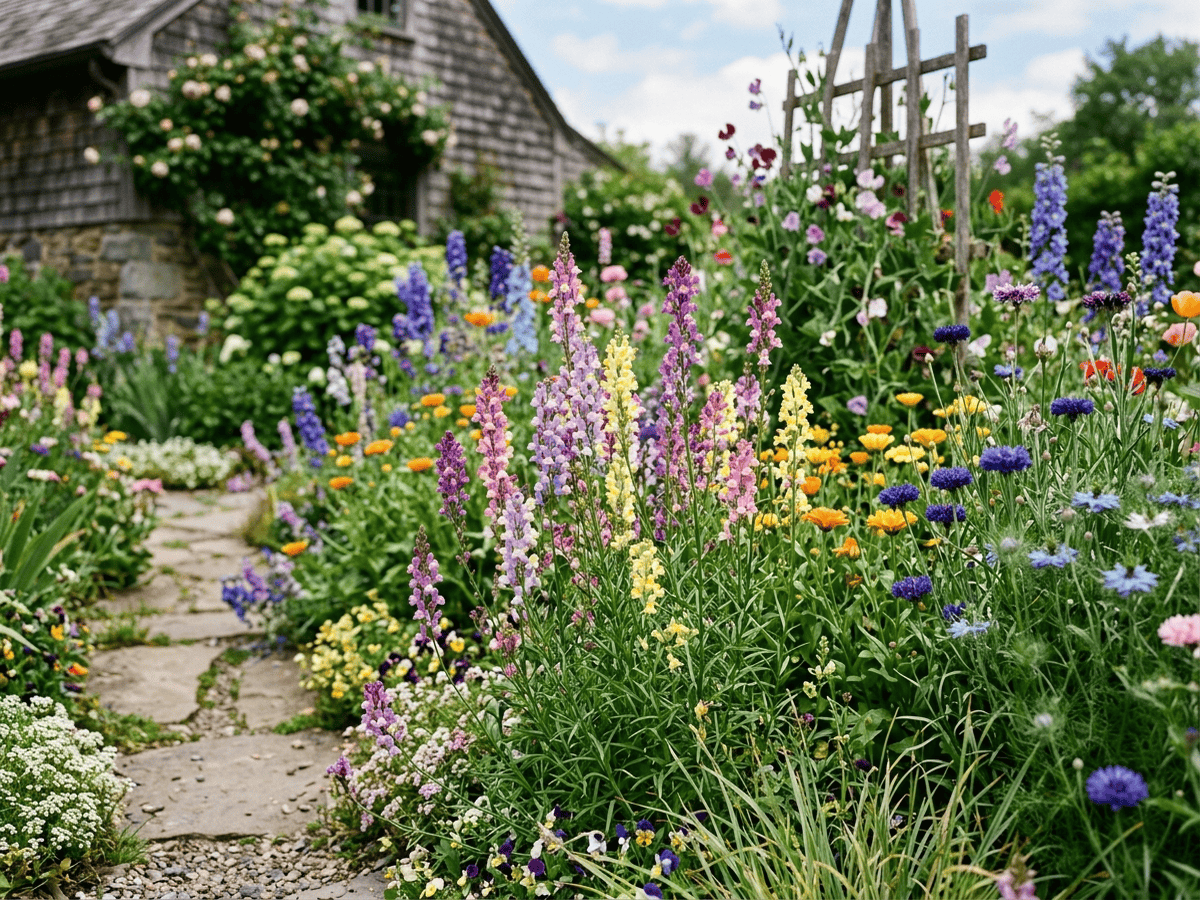 Marokkanisches Leinkraut im Garten