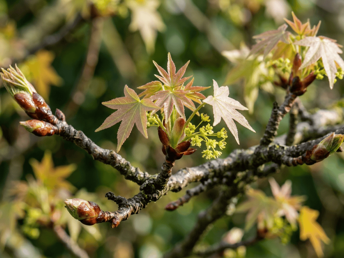 Liquidambar cinese — aspetto stagionale
