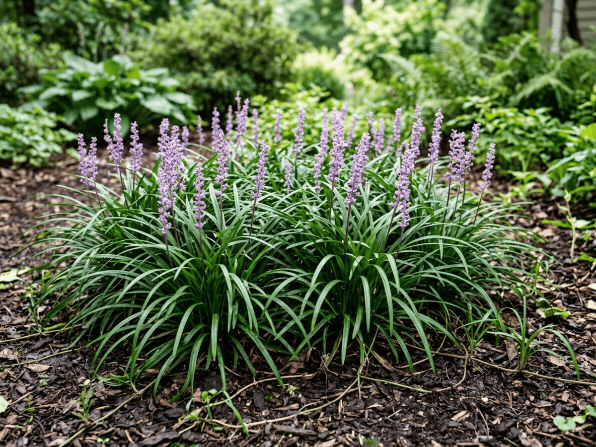 Liriope spicata (Liriope spicata), pianta intera