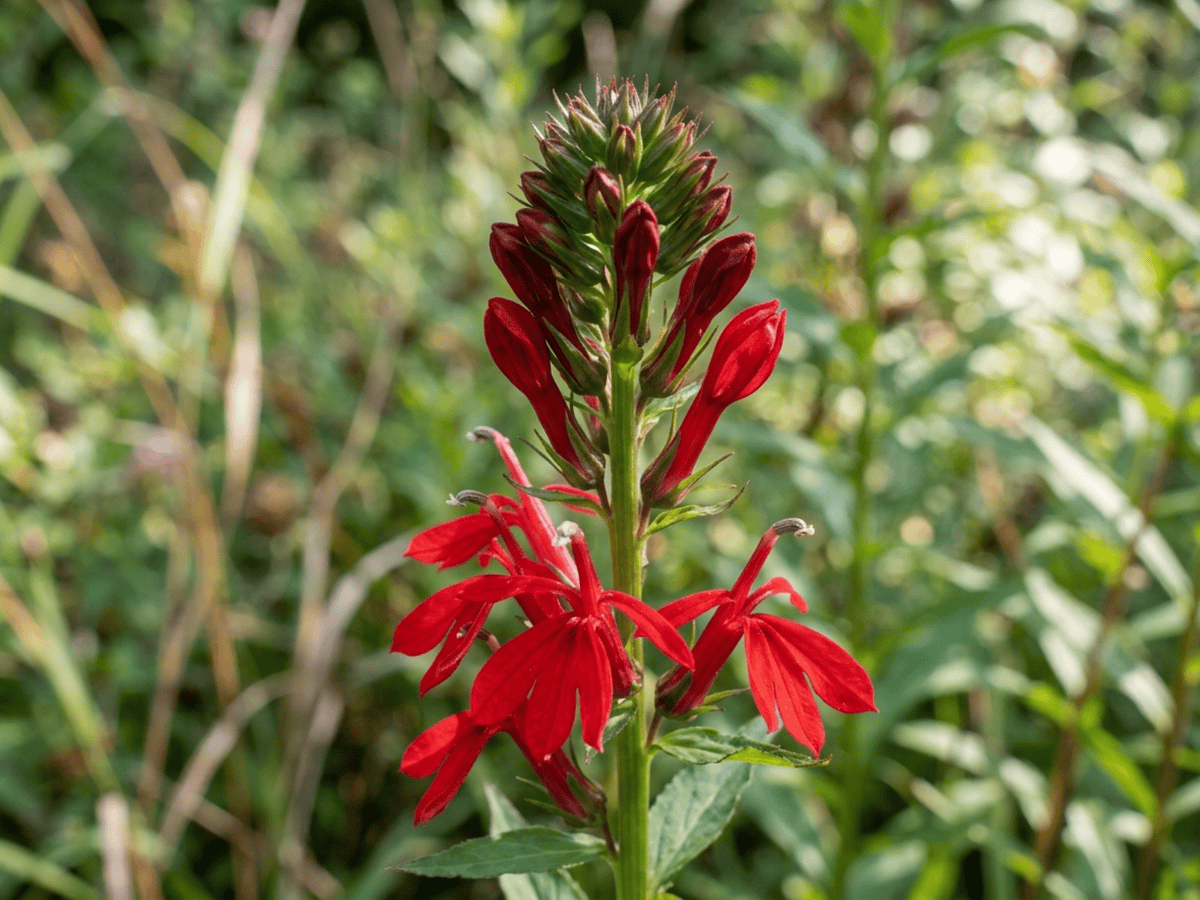 Cardinal Flower — seasonal appearance