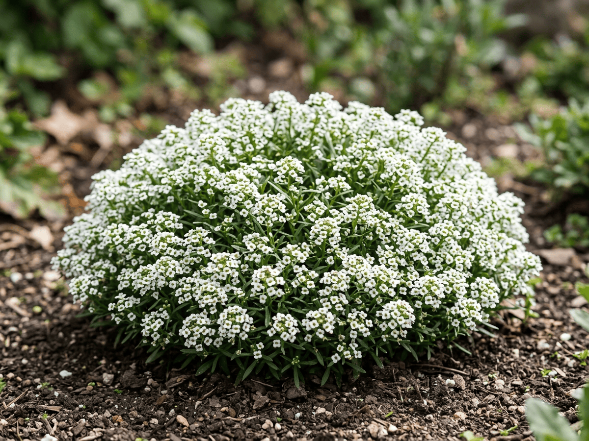 스위트알리섬(Lobularia maritima) 전체 모습