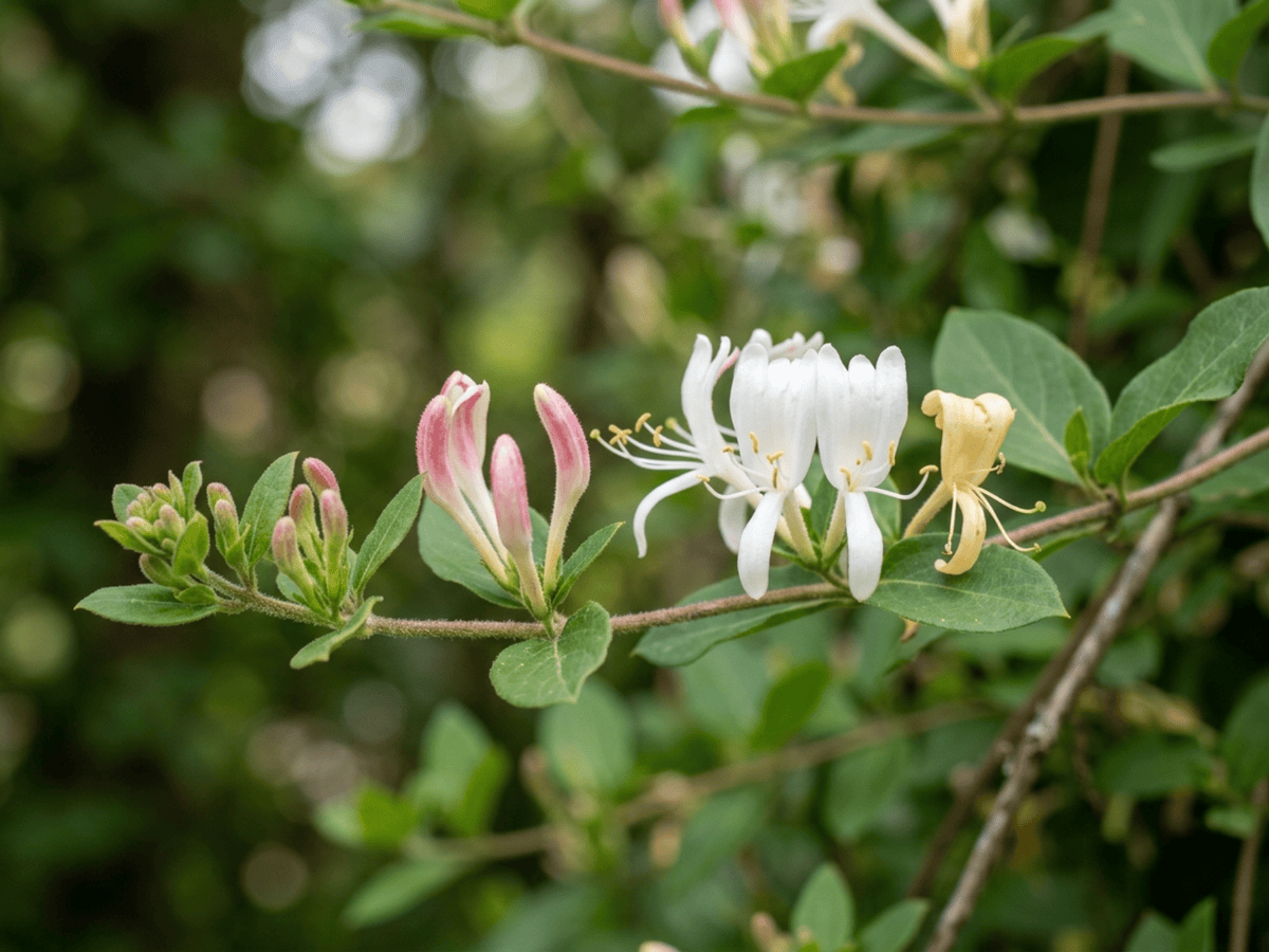 Japanese Honeysuckle — seasonal appearance