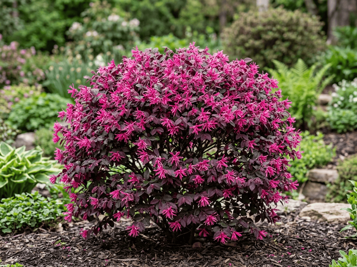 Chinese Fringe Flower (Loropetalum chinense), whole plant