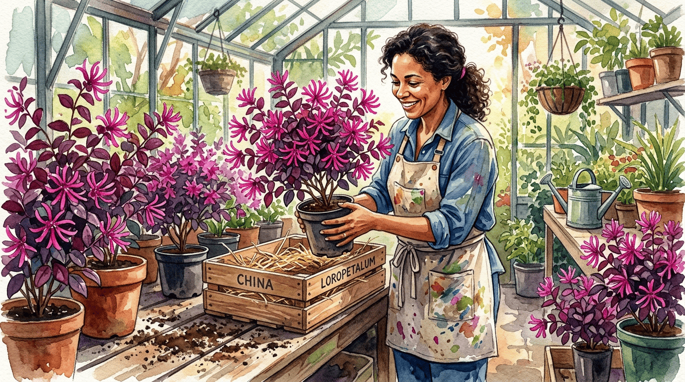 Illustrated historical scene for Chinese Fringe Flower