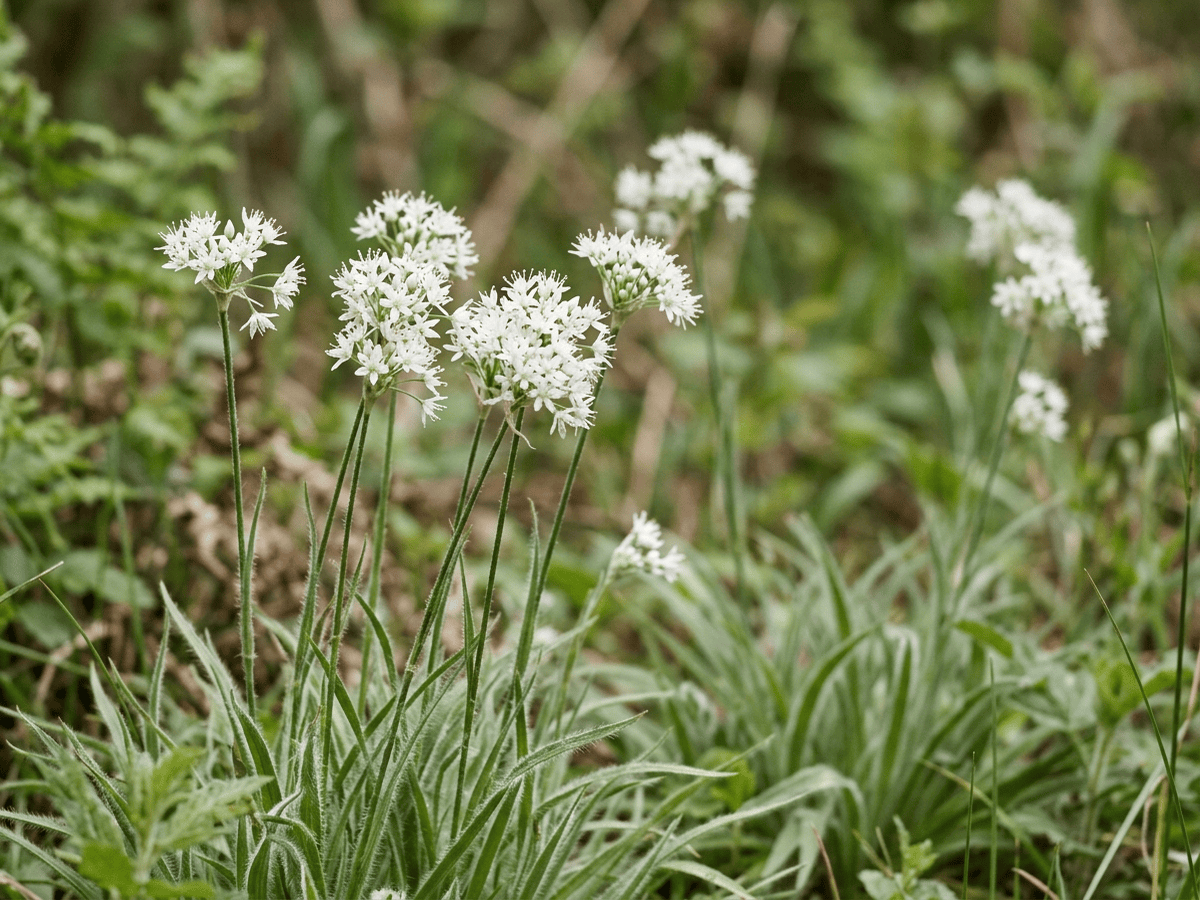 Snowy Woodrush — seasonal appearance