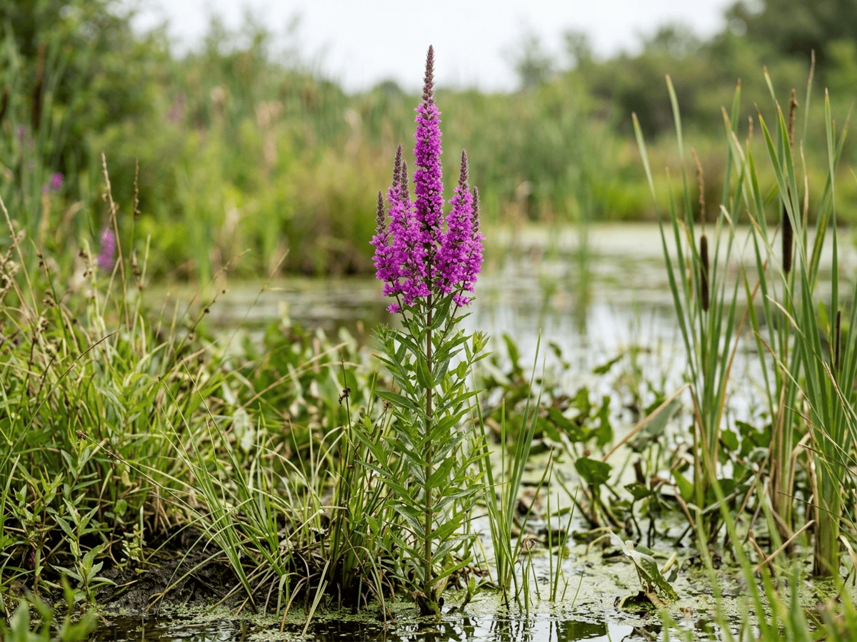 Salcerella (Lythrum salicaria), pianta intera