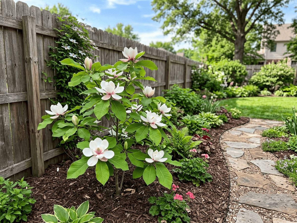 Ashe's Magnolia in a garden setting