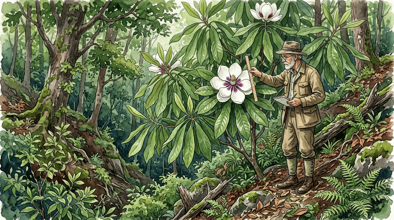 Illustrated historical scene for Ashe's Magnolia