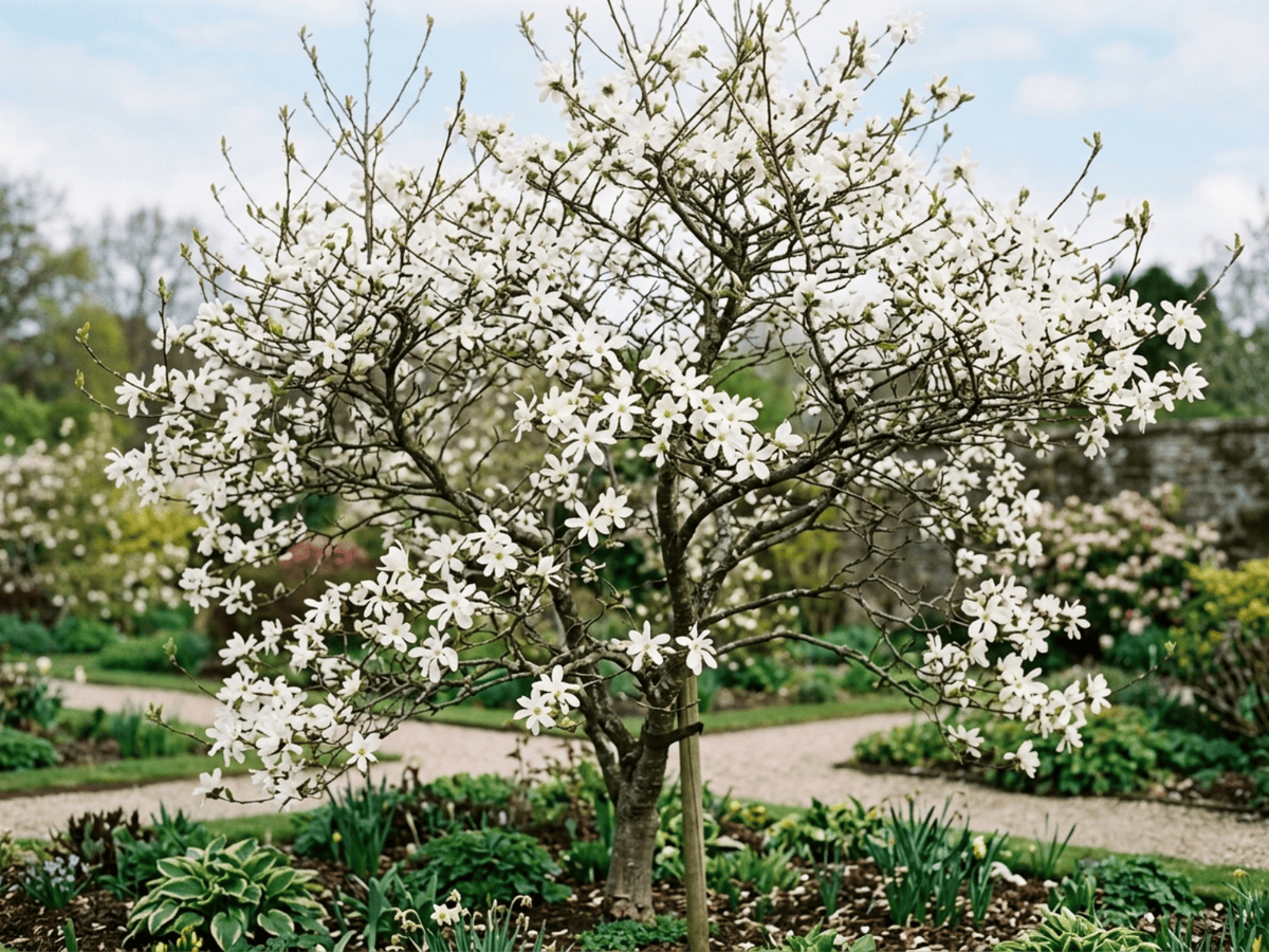 Kobus Magnolia (Magnolia kobus), whole plant