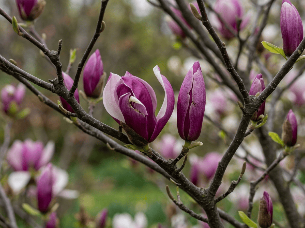 Magnolia gigliata — aspetto stagionale