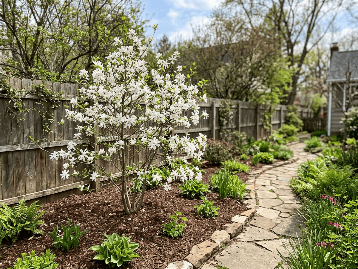 Star Magnolia in a garden setting