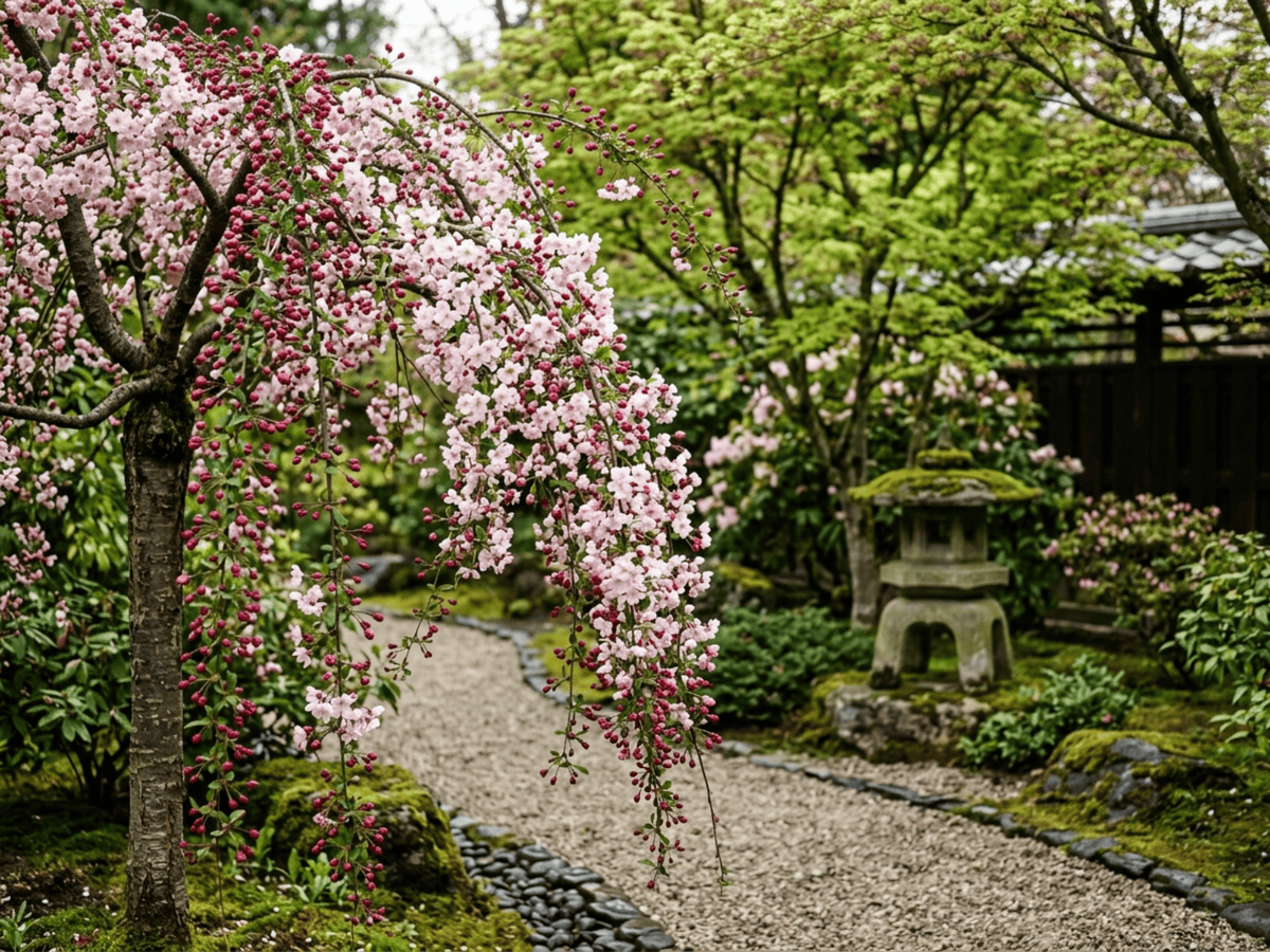 Japanischer Zierapfel im Garten
