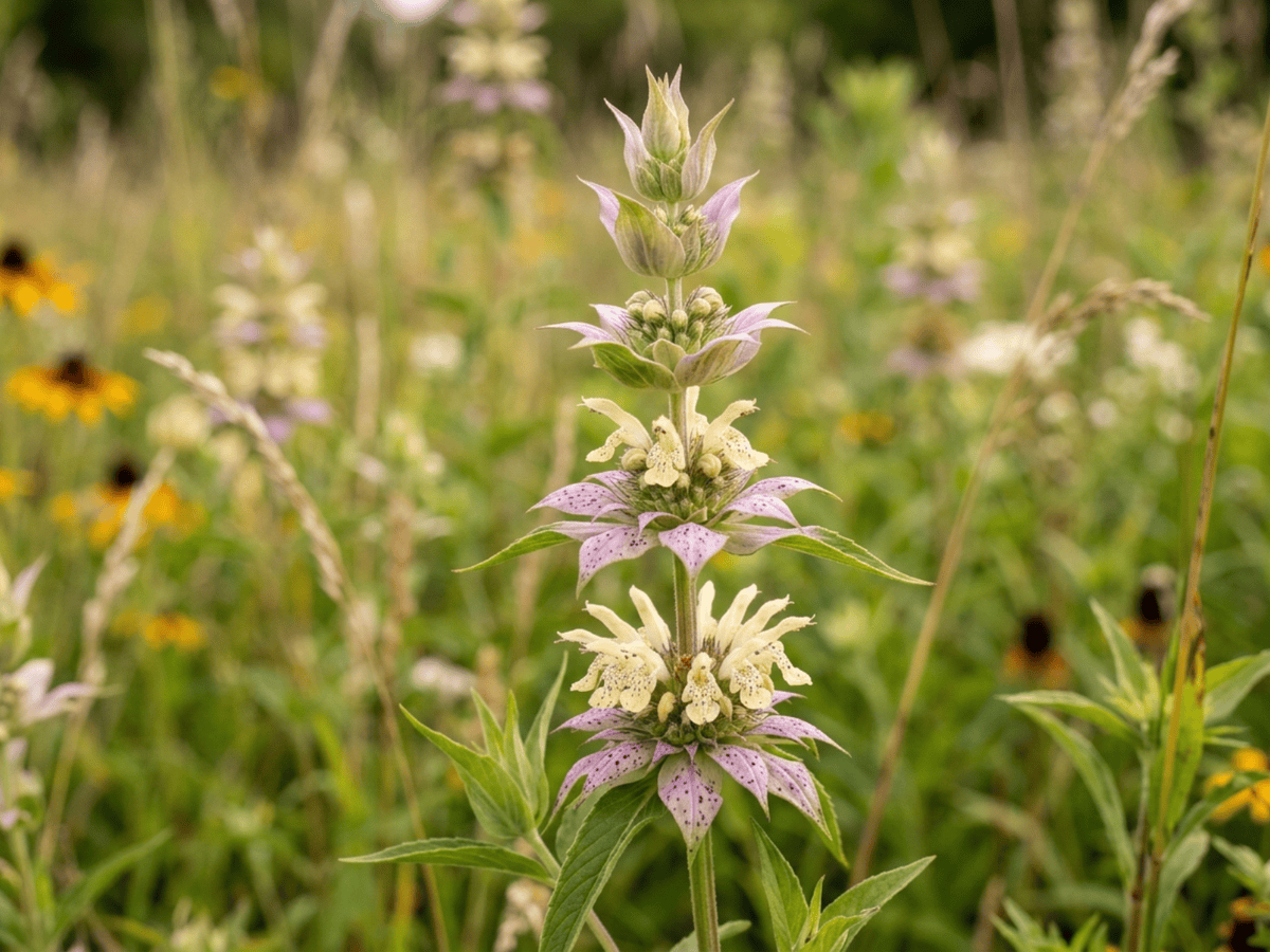monarda moteada — aspecto estacional