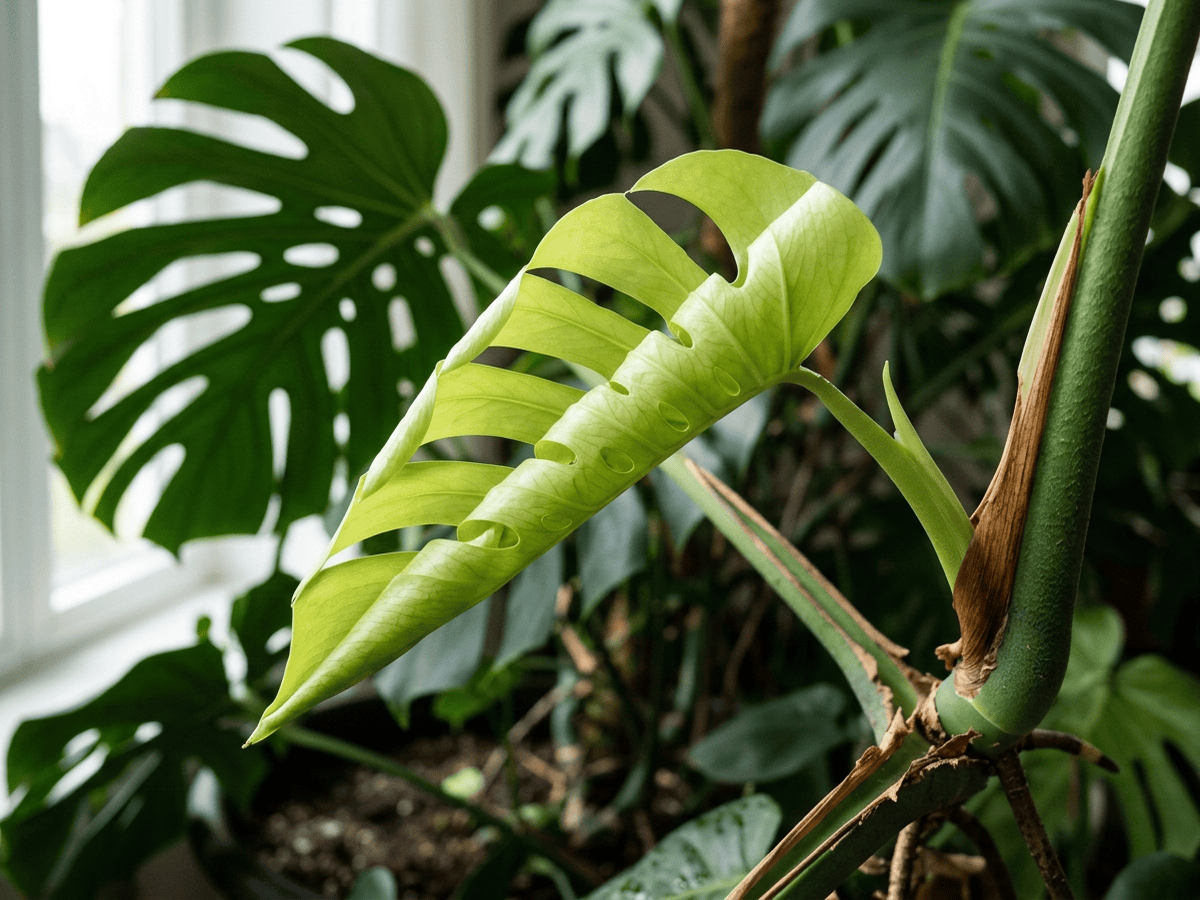 Monstera — aspect saisonnier