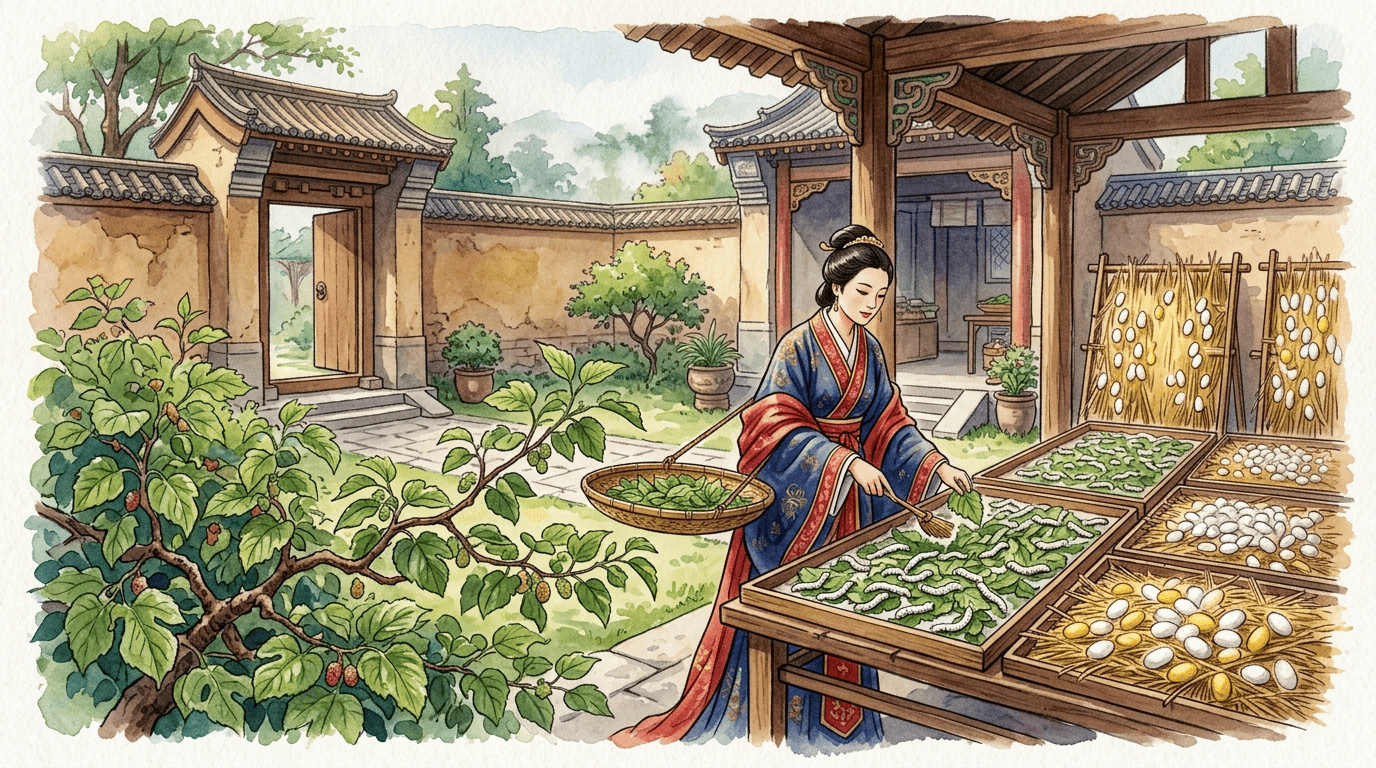 Scena storica illustrata per Gelso bianco