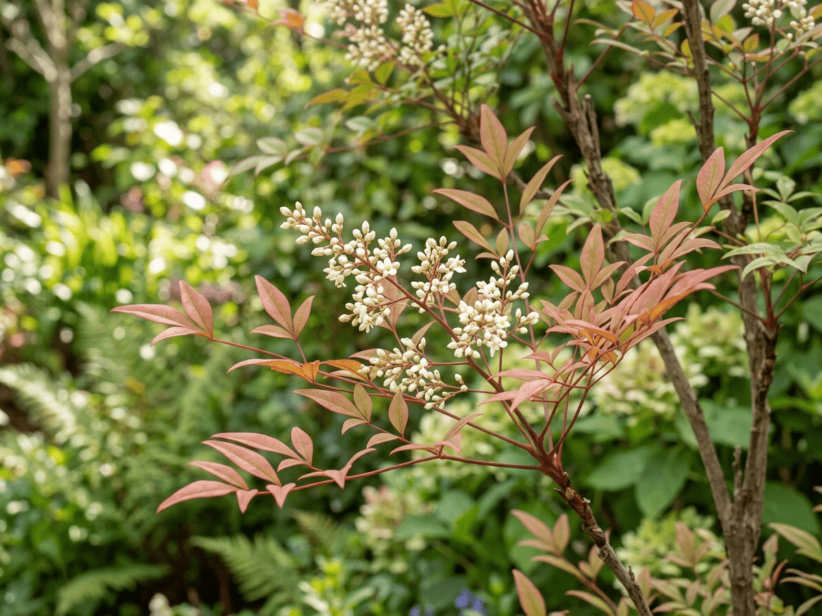 Heavenly Bamboo — seasonal appearance