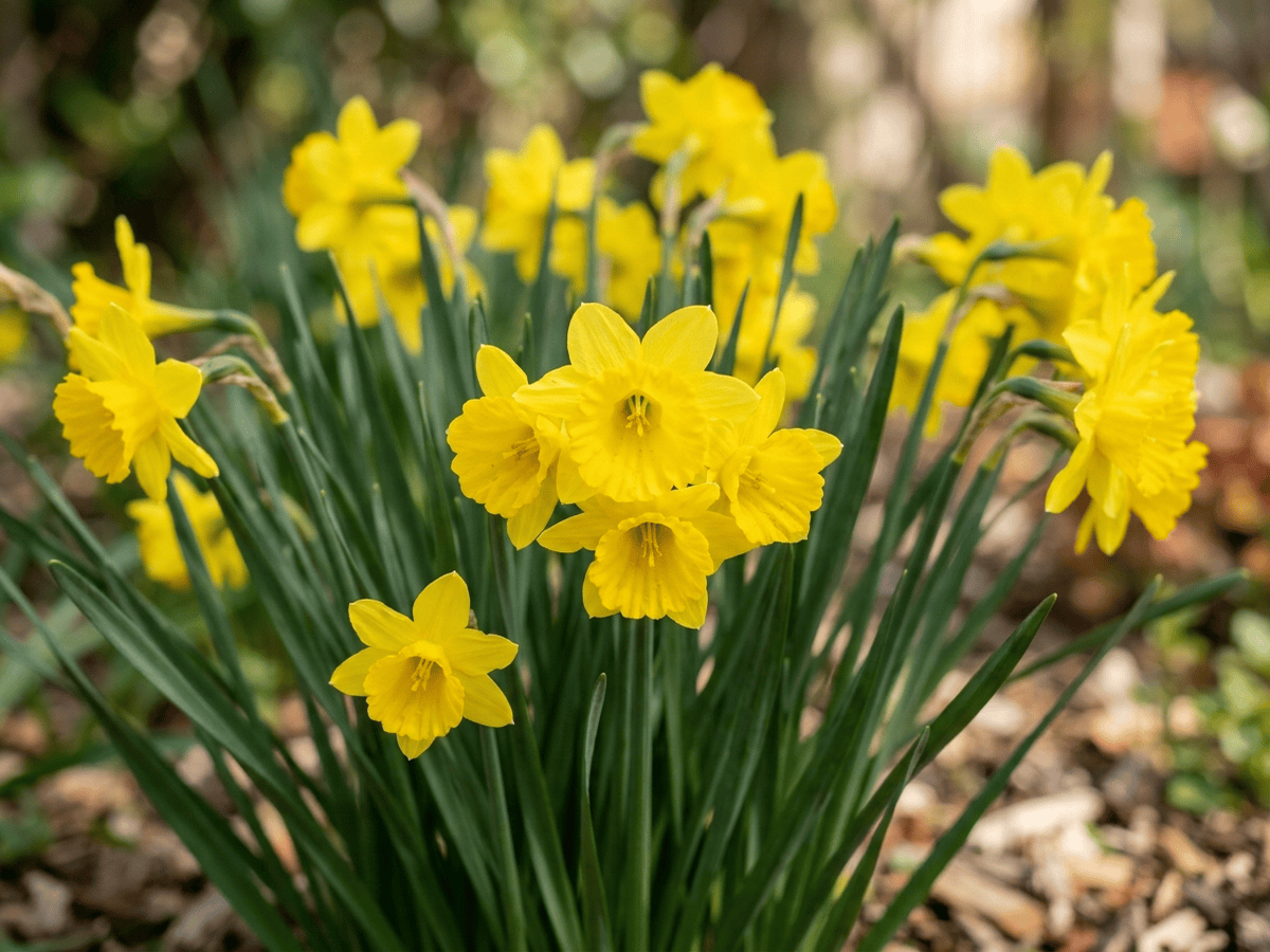 Jonquil — close-up of leaves and flowers
