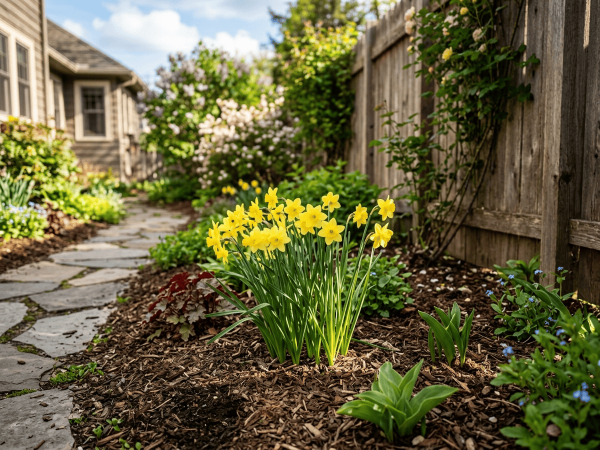 Jonquil in a garden setting
