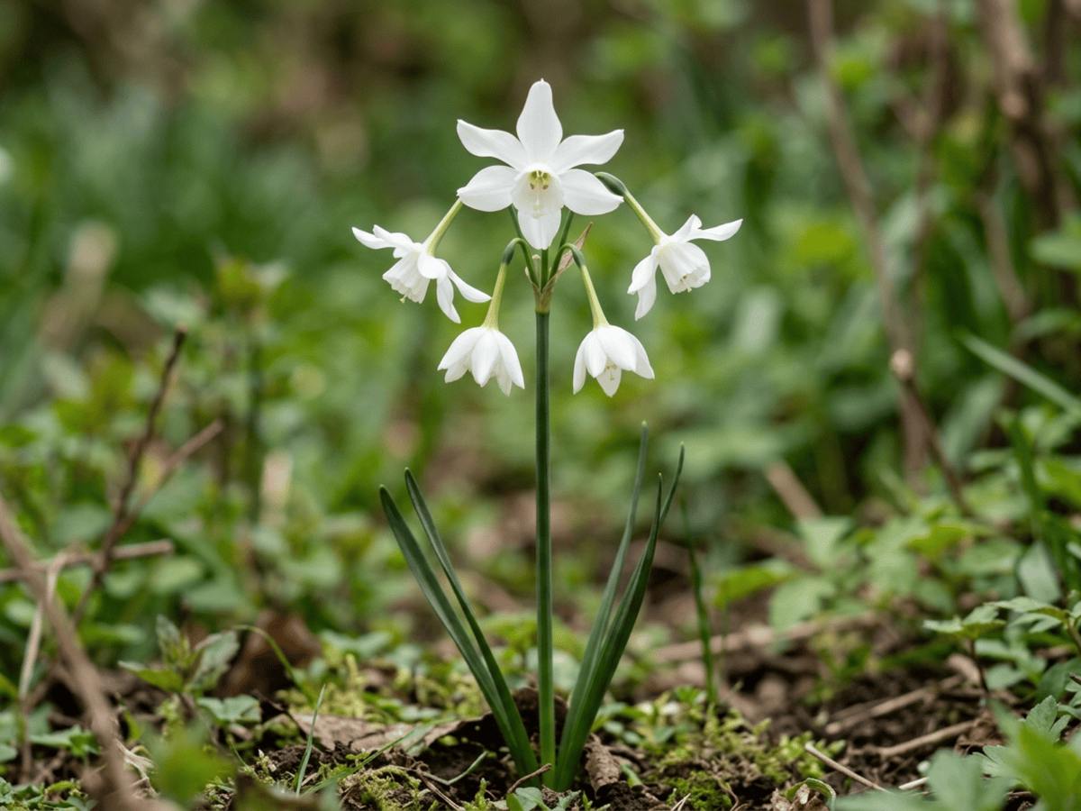 Narciso de los ángeles (Narcissus triandrus), planta completa