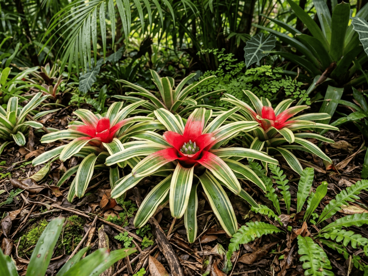 Nestananas im Garten