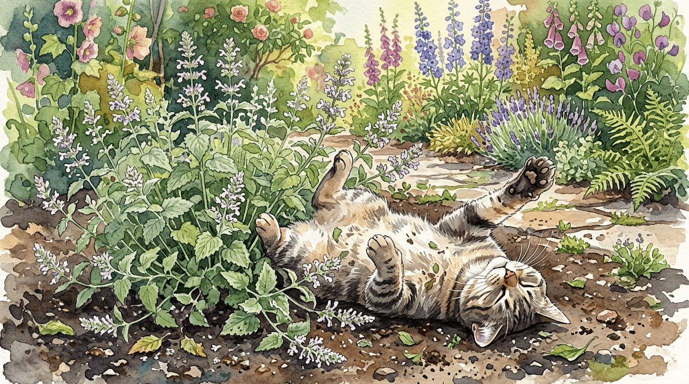 Illustrated historical scene for Catnip
