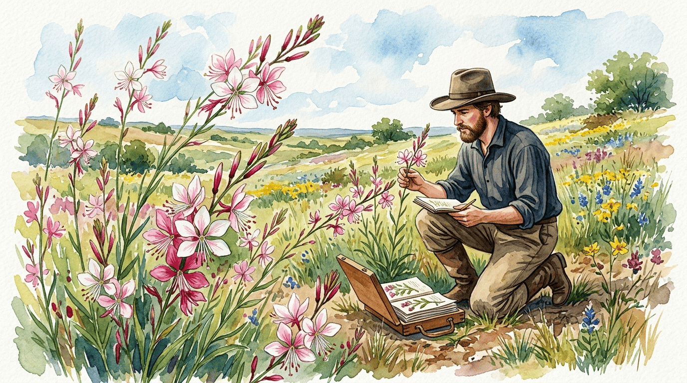 Scena storica illustrata per Enagra di Lindheimer