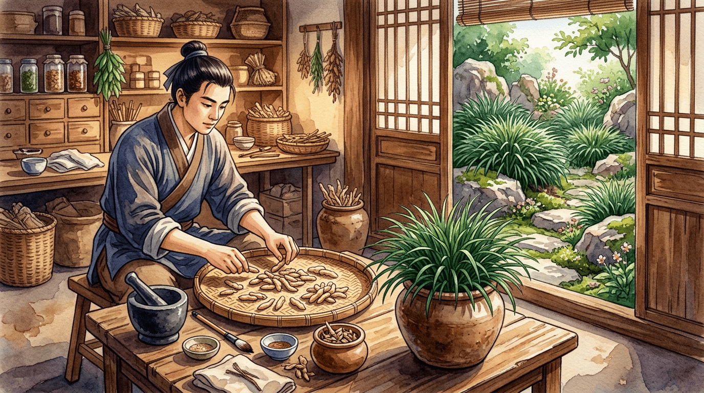 Scena storica illustrata per Mughetto giapponese