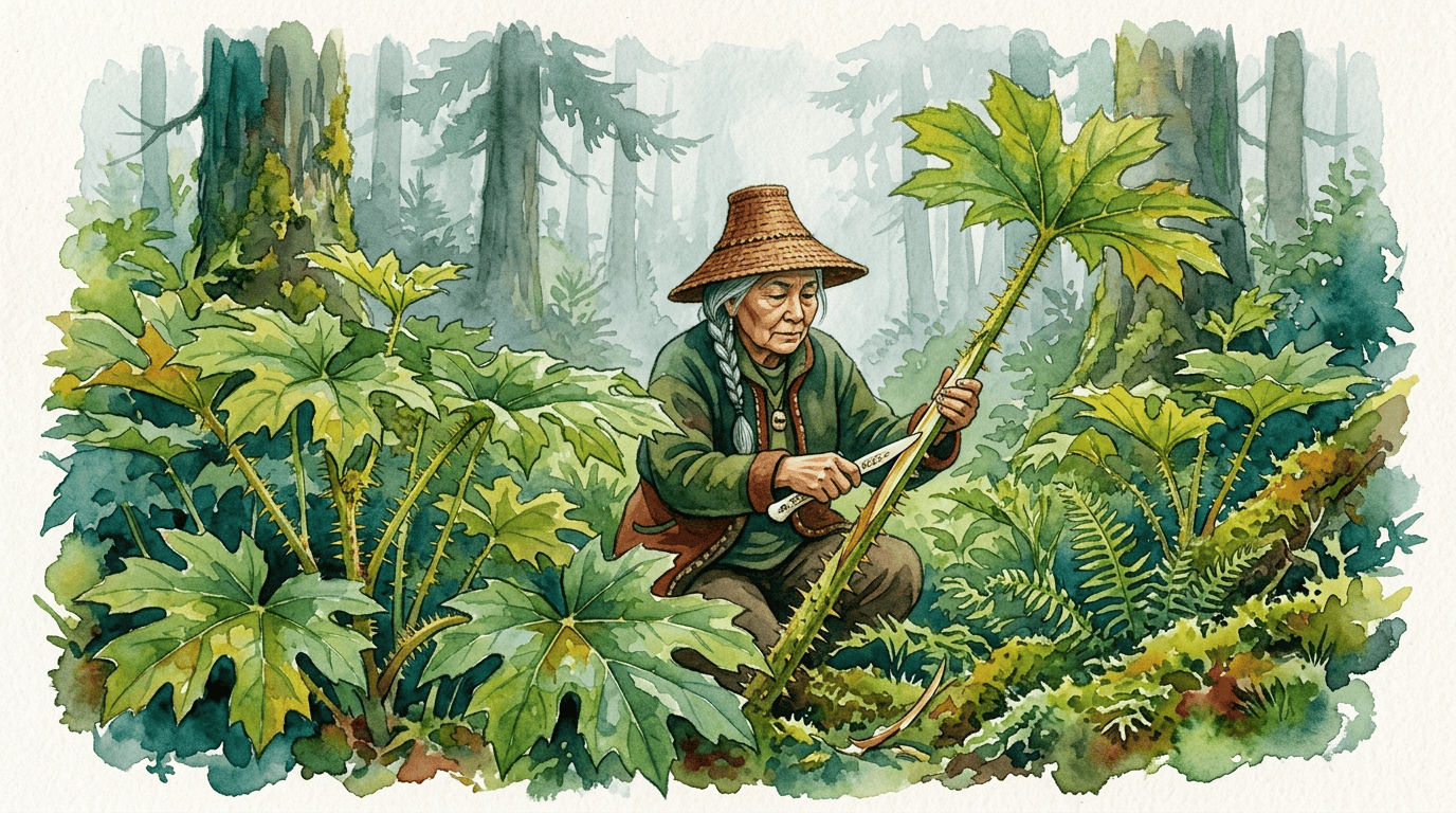 Illustrated historical scene for Devil's Club