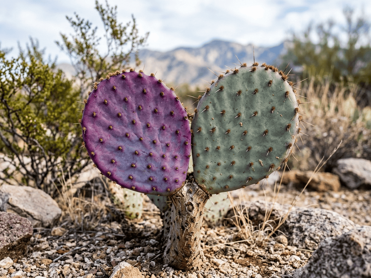 Santa Rita Pricklypear — seasonal appearance