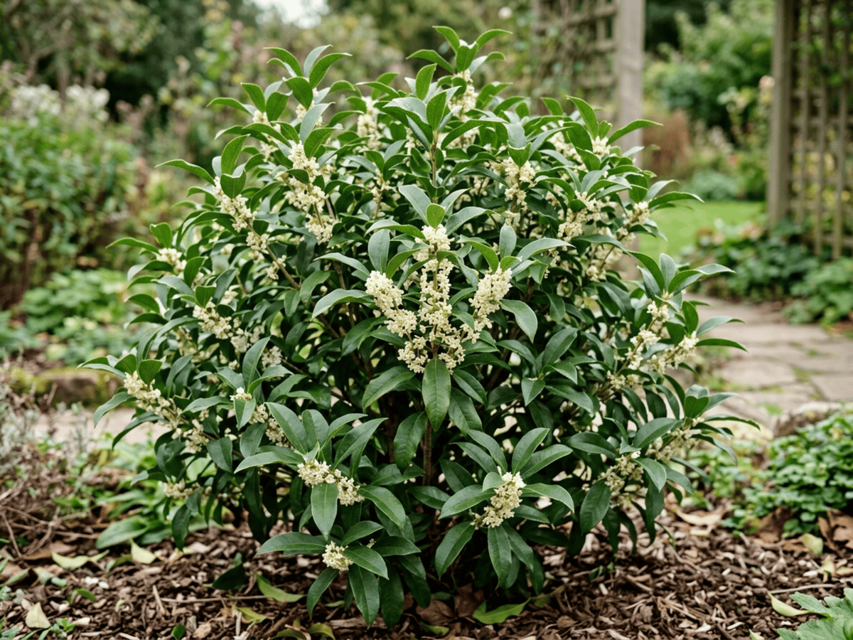 Osmanto odoroso (Osmanthus fragrans), pianta intera