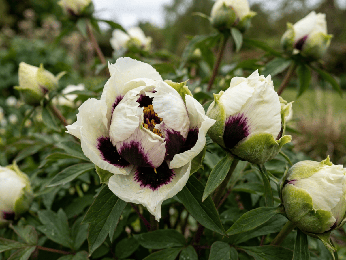 Pivoine de Rock — aspect saisonnier