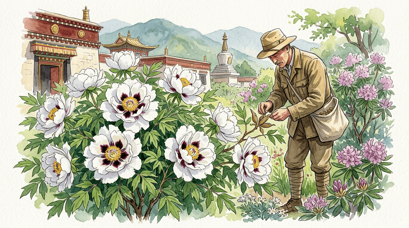 Scène historique illustrée pour Pivoine de Rock