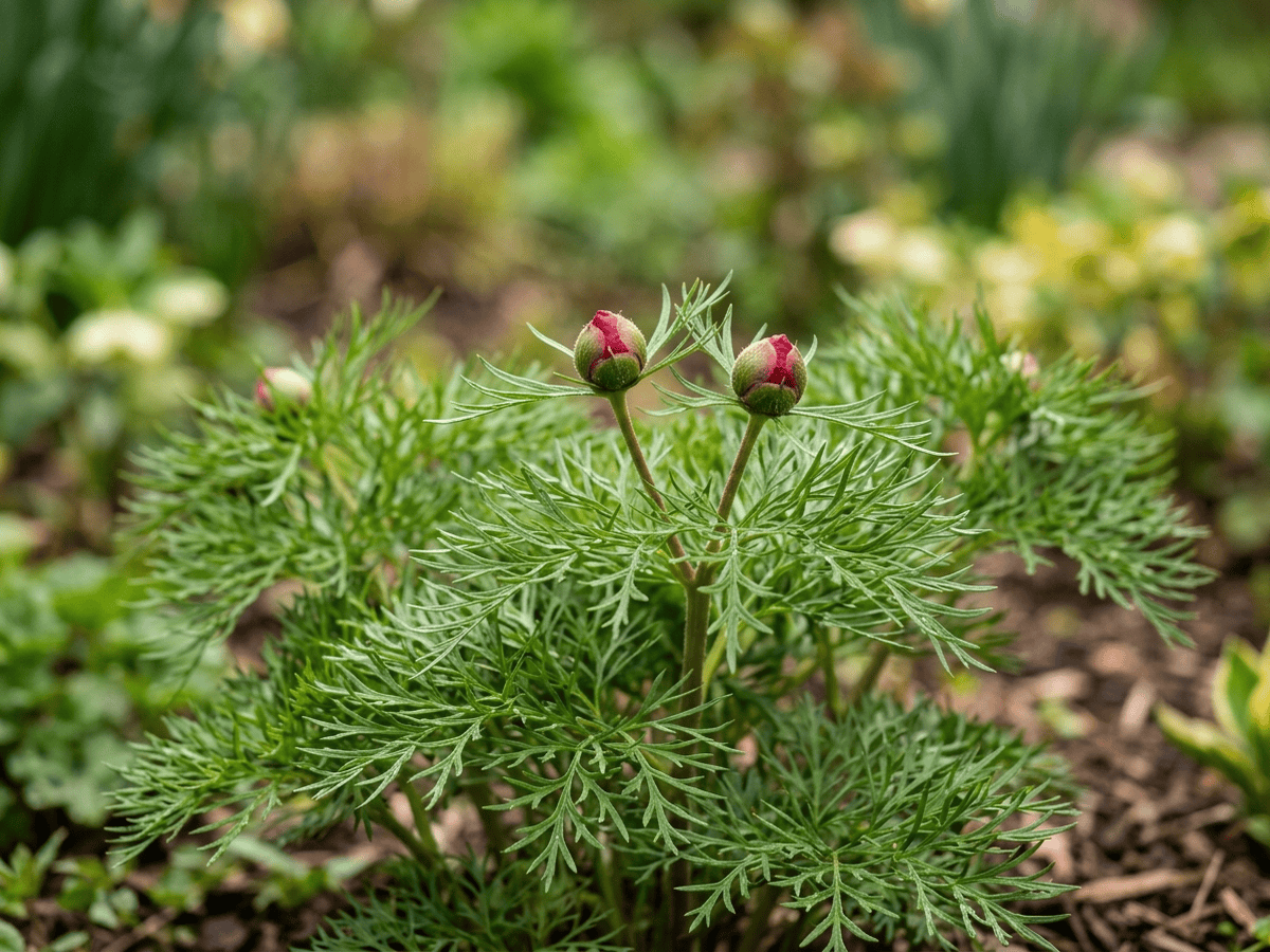 Fern-Leaf Peony — seasonal appearance