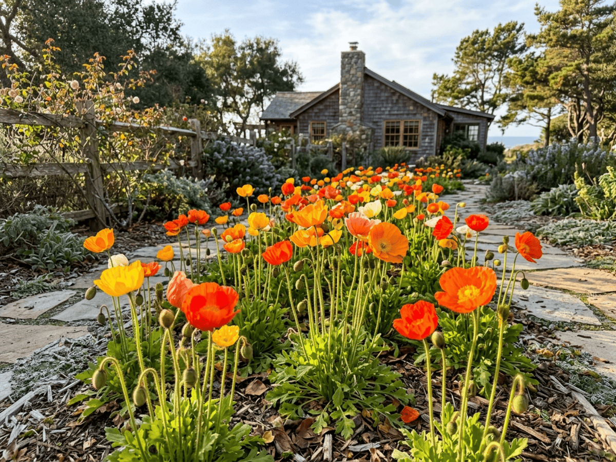 Islandmohn im Garten