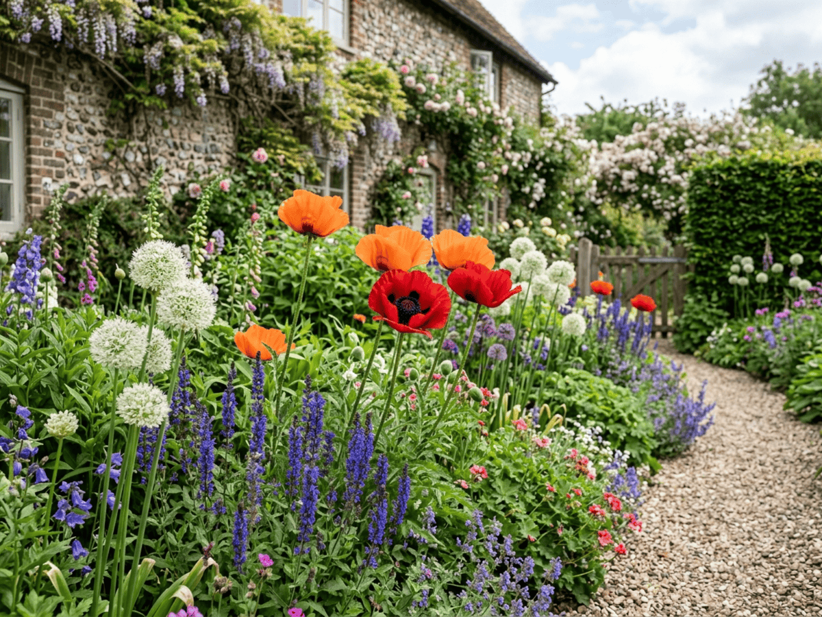 Türkischer Mohn im Garten