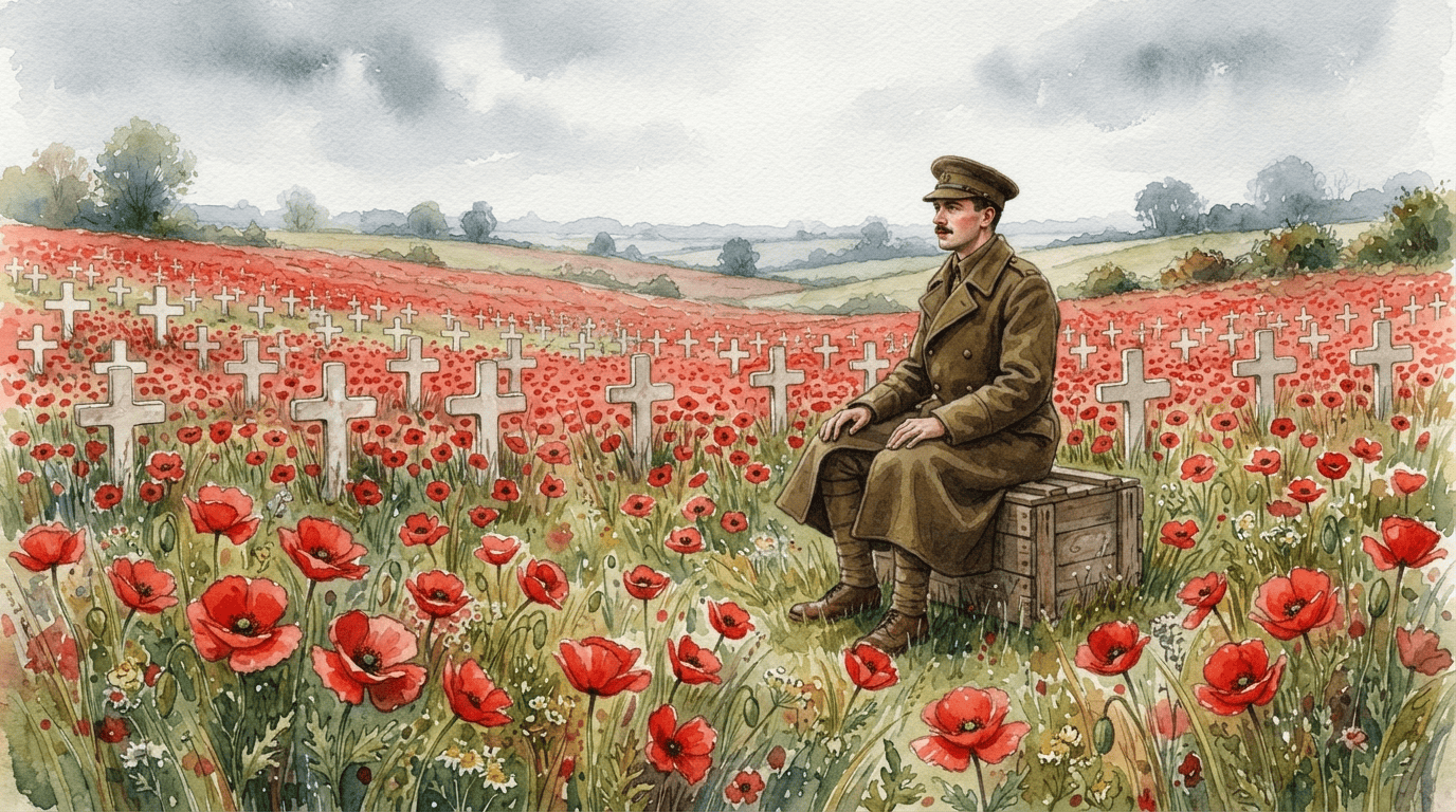 Scène historique illustrée pour Coquelicot commun