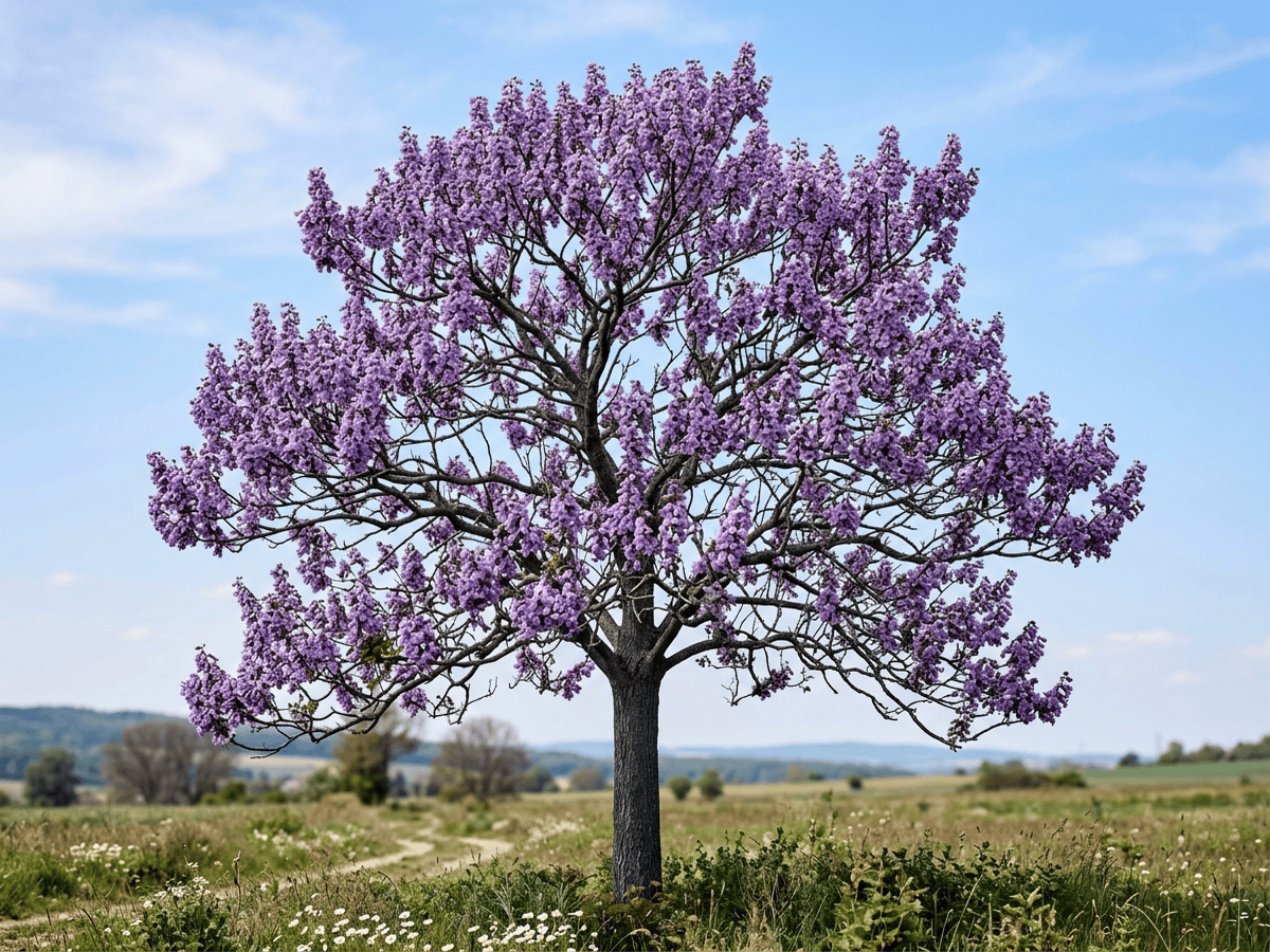 Paulonia (Paulownia tomentosa), pianta intera