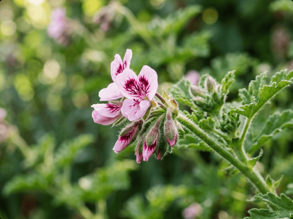 Géranium rosat — aspect saisonnier
