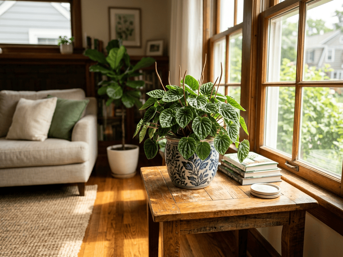 peperomia rugosa en un jardín