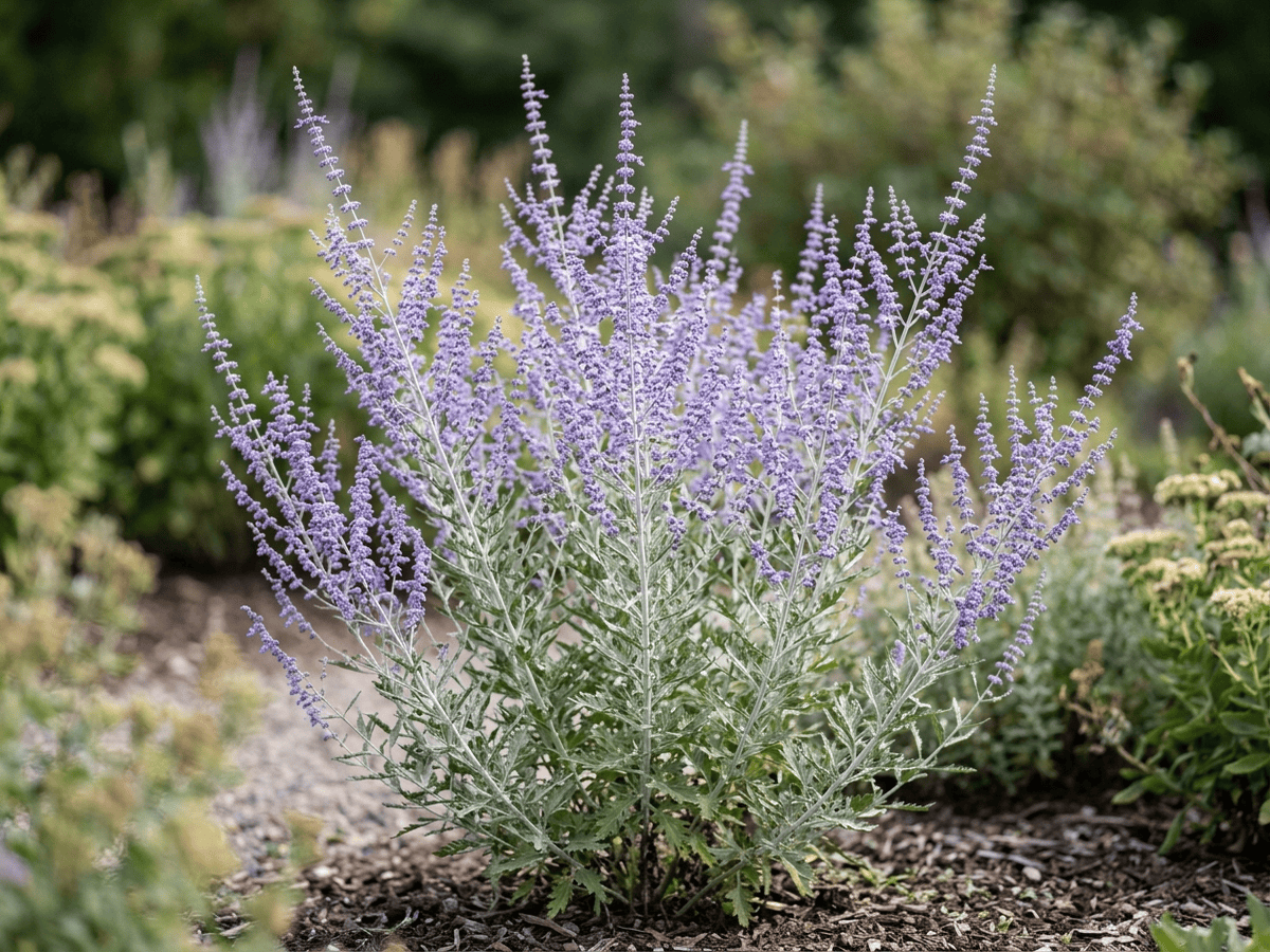 Silber-Perowskie (Perovskia atriplicifolia), ganze Pflanze