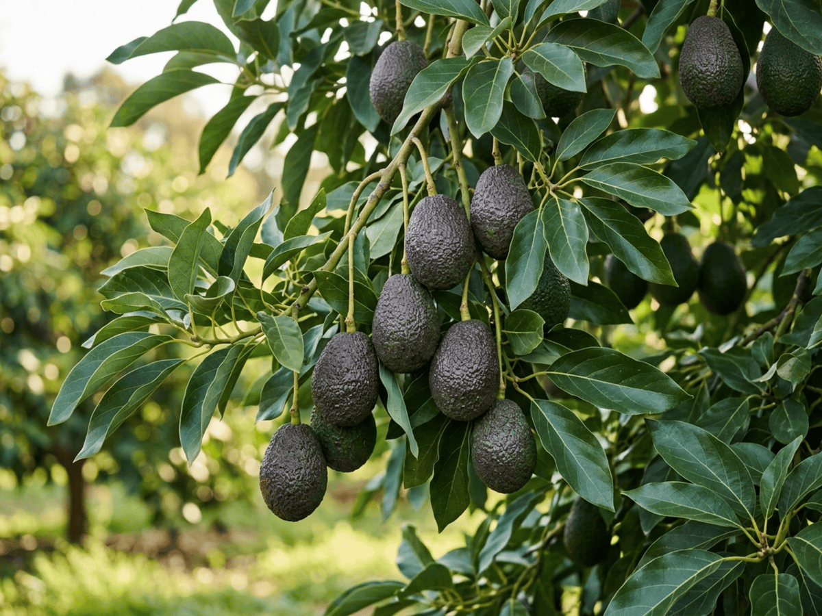 Avocado (Persea americana), pianta intera